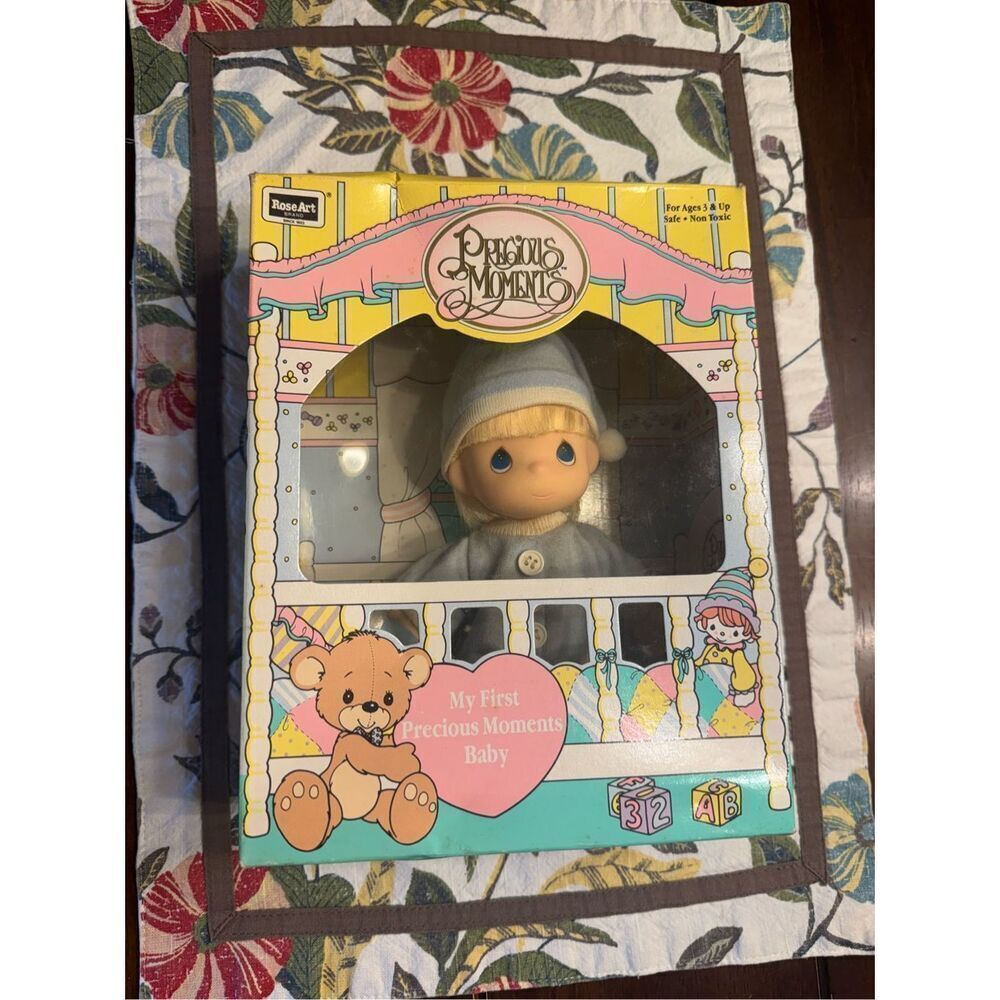 Vintage Y2K 90s precious moments my first precious moments baby new in the box.